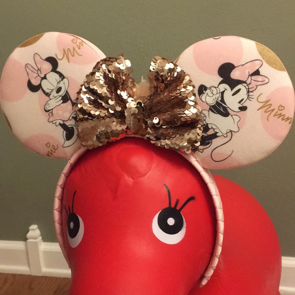 Pink/Rose Gold Disney Minnie Ears 2018!
